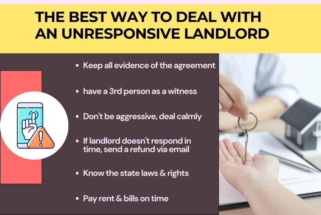 six ways described shortly to deal with an unresponsive landlord