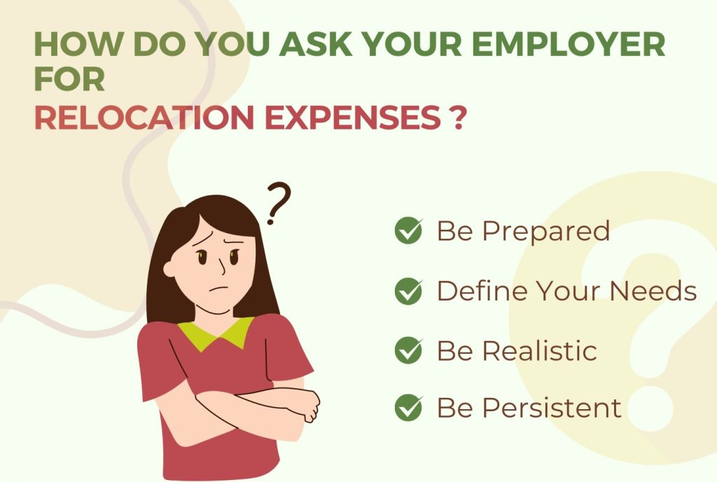 points identified to ask your employer for relocation expenses