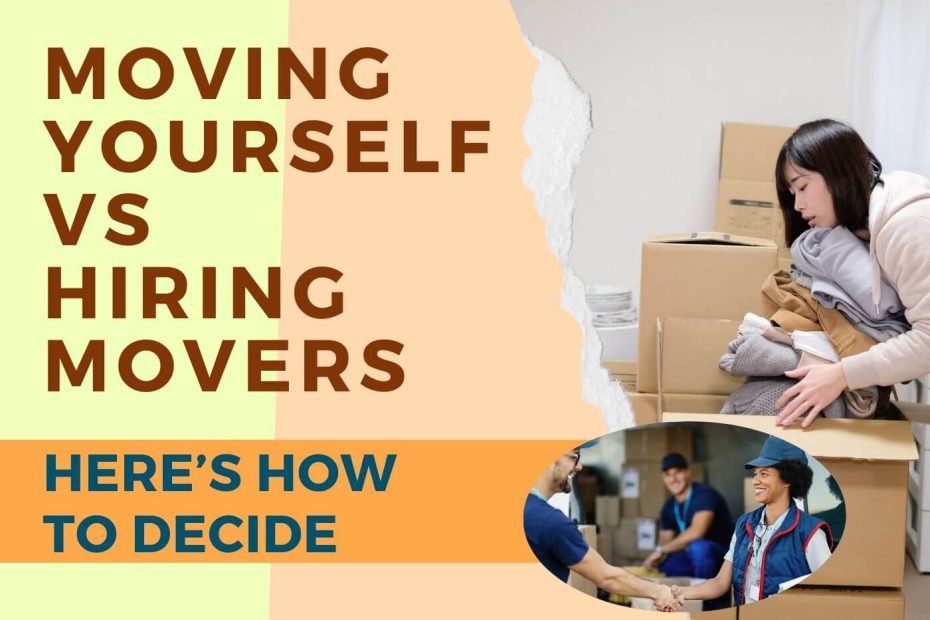 a person moving by herself and another person hiring movers