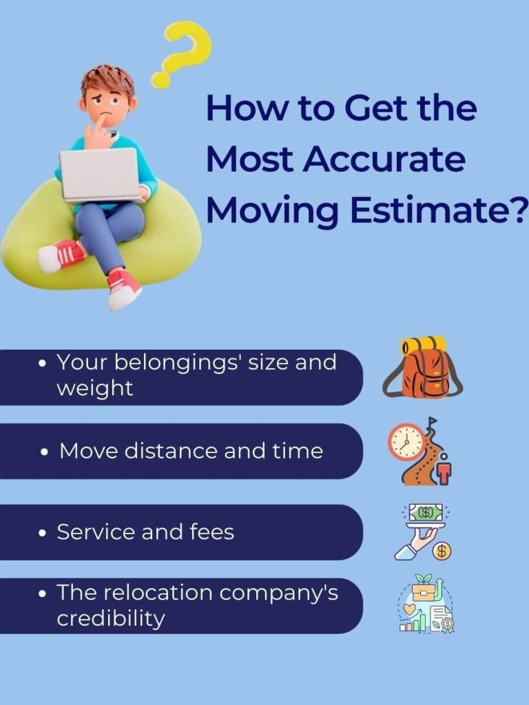 four ways to get the most accurate moving estimate