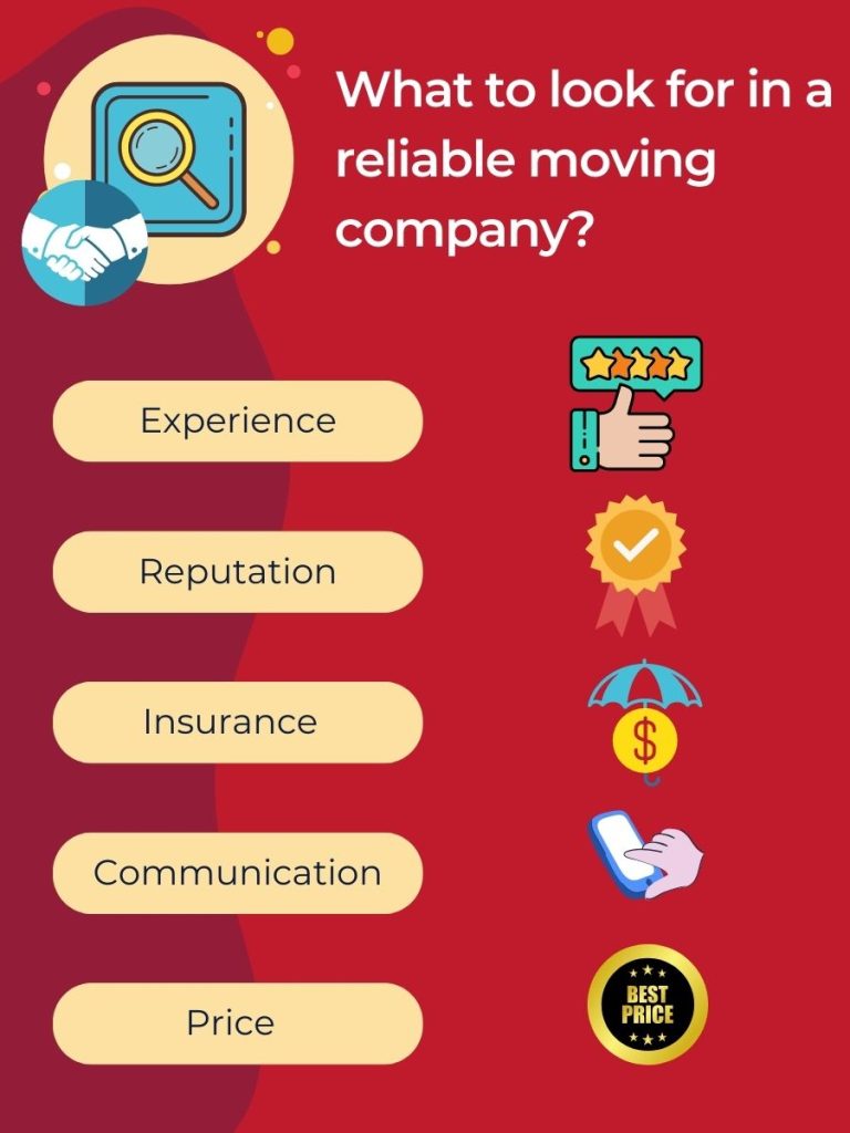 things to consider when looking for a reliable moving company